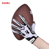 BOODUN Men Women Rugby Gloves Full Finger Breathable Anti-slip Silicone Baseball American Football Gloves Outdoor Hiking Gloves