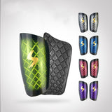 1 Pair Football Soccer Shin Guard Diamond Pattern Transparent Shin Pads Leg Sleeves Calf Brace Sport Safety Protector for Adults