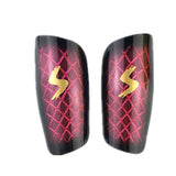 1 Pair Football Soccer Shin Guard Diamond Pattern Transparent Shin Pads Leg Sleeves Calf Brace Sport Safety Protector for Adults