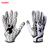 BOODUN Men Women Rugby Gloves Full Finger Breathable Anti-slip Silicone Baseball American Football Gloves Outdoor Hiking Gloves