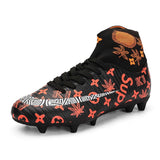 2020 new Men Soccer soccer shoes indoor Kids Cleats Training Football Boots Dropshipping High Ankle Sport Sneakers Size 34-46
