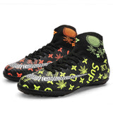 2020 new Men Soccer soccer shoes indoor Kids Cleats Training Football Boots Dropshipping High Ankle Sport Sneakers Size 34-46