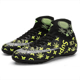 2020 new Men Soccer soccer shoes indoor Kids Cleats Training Football Boots Dropshipping High Ankle Sport Sneakers Size 34-46