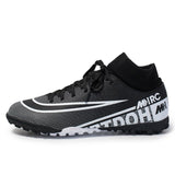 New Unisex Soccer Shoes Long Spikes TF Ankle Football Boots Outdoor Grass Cleats Kids Football Shoes chuteira futebo  Size 35-44