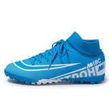 New Unisex Soccer Shoes Long Spikes TF Ankle Football Boots Outdoor Grass Cleats Kids Football Shoes chuteira futebo  Size 35-44