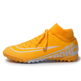New Unisex Soccer Shoes Long Spikes TF Ankle Football Boots Outdoor Grass Cleats Kids Football Shoes chuteira futebo  Size 35-44