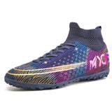 new Outdoor Hot Sale Mens Soccer Cleats High Ankle Football Shoes Long Spikes Outdoor Training Boots Men Women Soccer Shoes