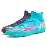 new Outdoor Hot Sale Mens Soccer Cleats High Ankle Football Shoes Long Spikes Outdoor Training Boots Men Women Soccer Shoes