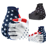 Full Finger Five-Pointed Star American Flag Bicycle Riding Gloves Motocross Racing Gloves Road Bike Gloves Rockbros Gloves