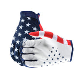 Full Finger Five-Pointed Star American Flag Bicycle Riding Gloves Motocross Racing Gloves Road Bike Gloves Rockbros Gloves