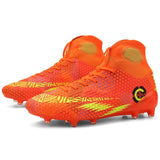 2020 new Turf white Men Soccer Shoes Kids Cleats Training Football Boots Dropshipping High Ankle Sport Sneakers Size 35-45