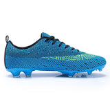 Diwaniya Professional Unisex Soccer Shoes Long Spikes TF Ankle Football Boots Outdoor Grass Cleats Football Shoes Size 33-45
